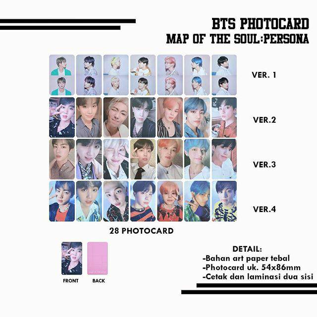 BTS PHOTOCARD - MAP OF THE SOUL: PERSONA