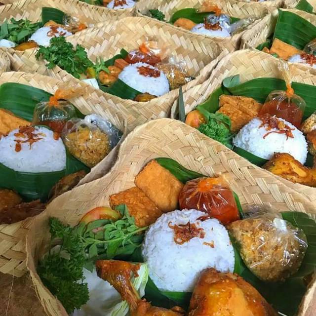 Catering Bogor Nasi Box Nasi Kotak Nasi Tumpeng Nasi Tumpeng Mini Nasi Besek Bento Anak Prasmanan Shopee Indonesia