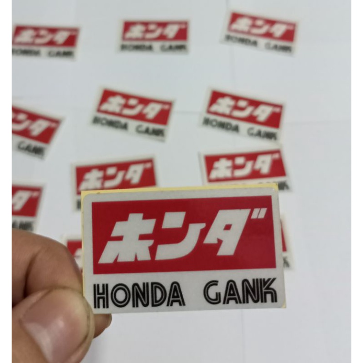 Sticker Motor Honda Gank
