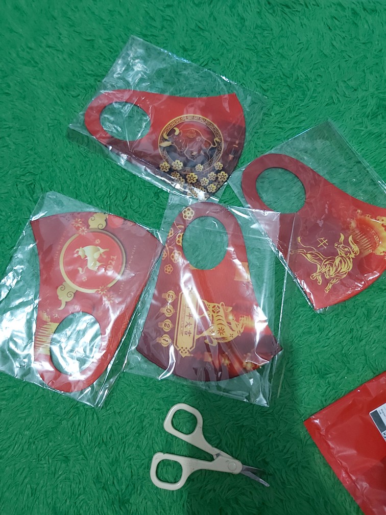 Masker Imlek Full Digital Printing  2021 Dewasa Dan Anak-anak