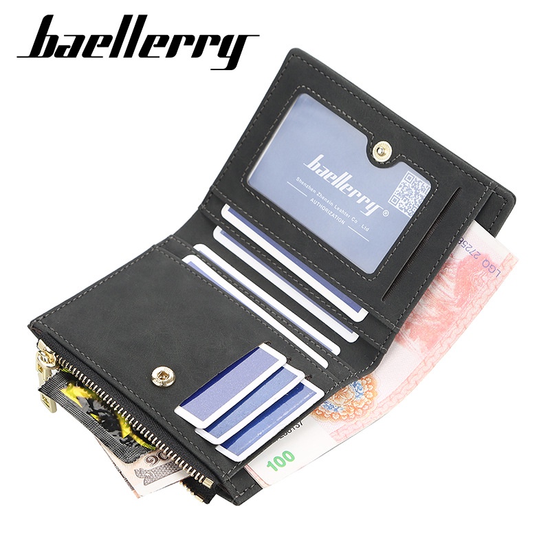 DOMPET BAELLERRY WANITA ORIGINAL LATUSE WA366B5 LIPAT IMPORT KECIL SLOT KARTU UANG RESLETING KOIN MINI PENDEK PREMIUM KOREA BATAM BRANDED