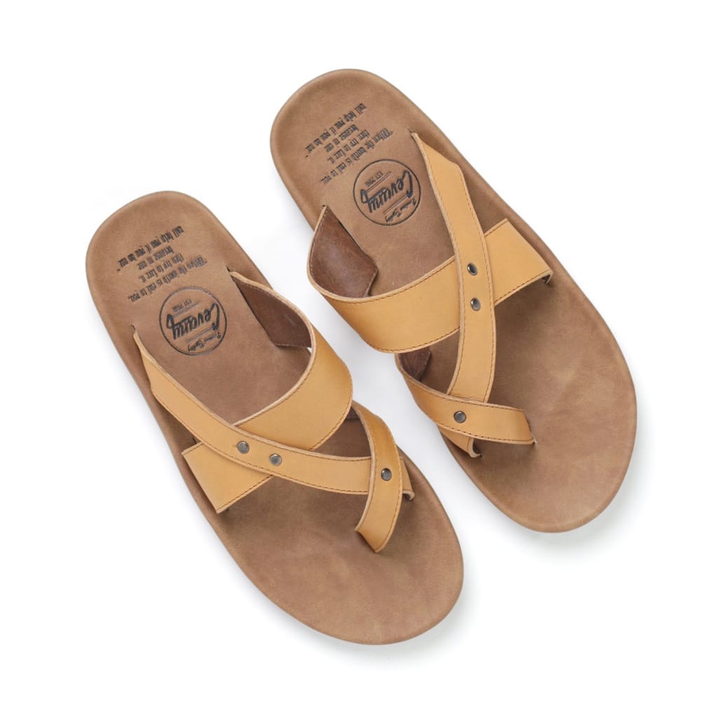 WIRO|Sandal Kulit Pria Sendal Kasual Model Tali Coklat Hitam Original Distro Trendy Kekinian