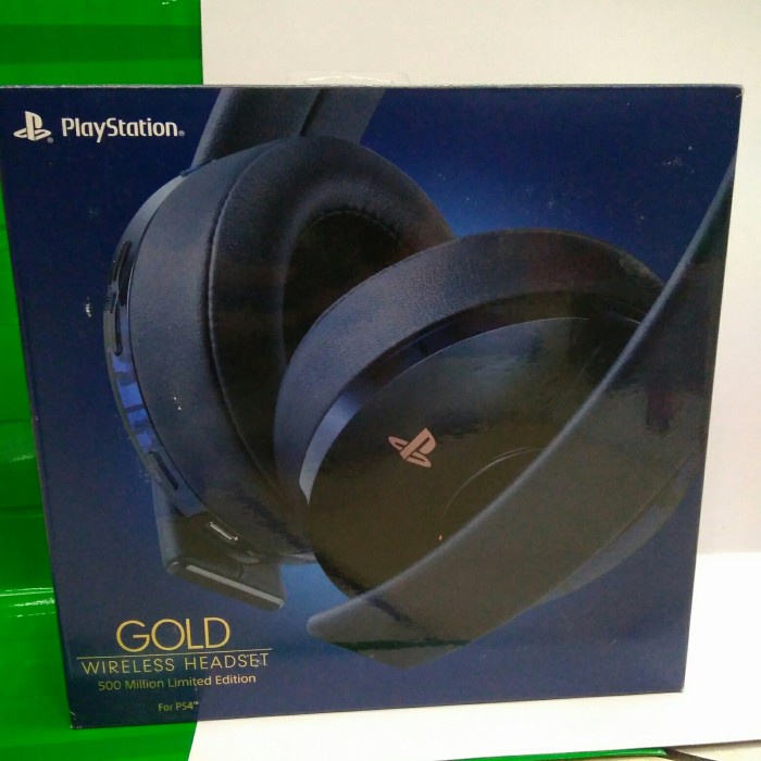 Ps4 GOLD Wireless Headset PS4 Gold Headset 500 million Limited Edition