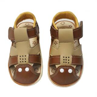 Sepatu sandal  bayi anak  laki Babykiddies mata dua BUNYI  