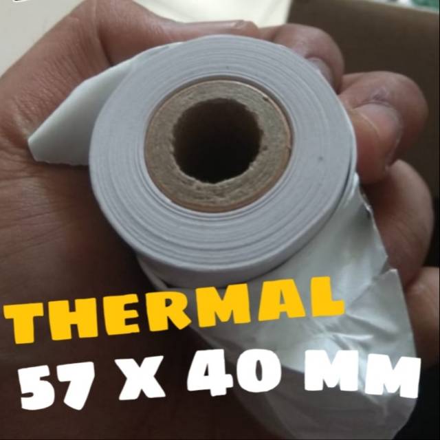

Kertas thermal/kertas kasir/struk kasir 57x 40|58x40 merk office nine/papergo
