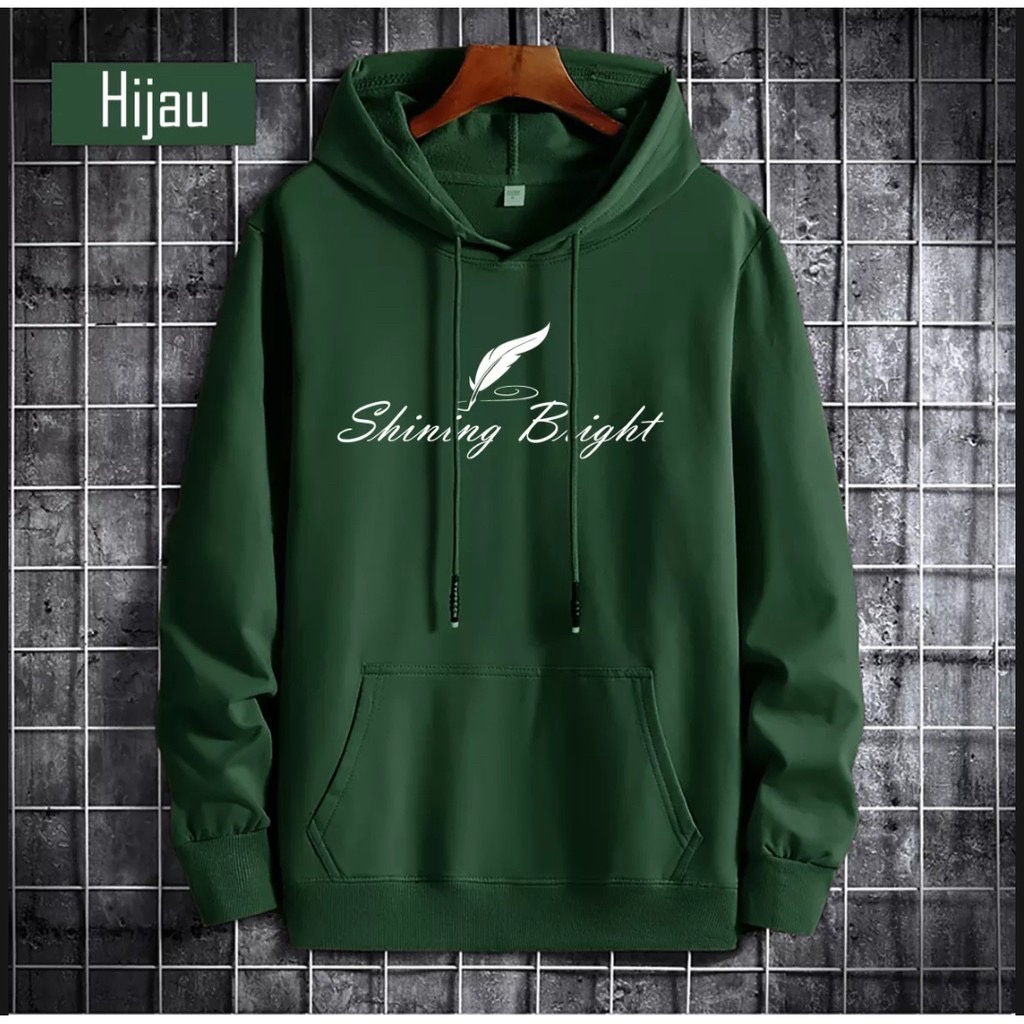 Jaket hoodie shining bright premium / hoodie pria wanita distro / jaket hoodie distro katun tebal / sweater hoodie ukuran jumbo / hoodie ukuran besar / hoodie size m-xxl