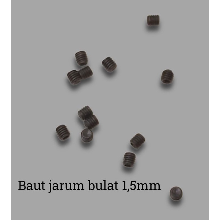 Baut Jarum Mesin Obras/ Kam Overdeck Bulat Halus 1,5mm Obeng Bulat