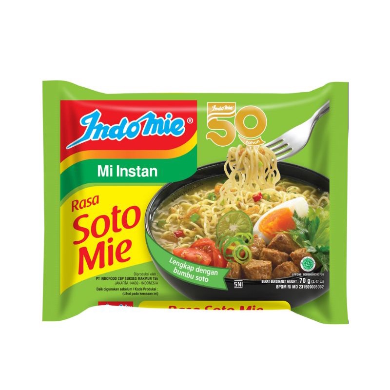

Indomie Mi Instan Soto Mie 70 g