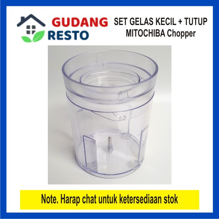 SET Gelas / Jar + Tutup / Lid Kecil 0.7 L Chopper Blender Mitochiba CH 100 atau CH 200