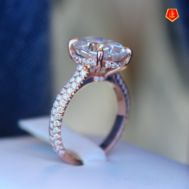 [Ready Stock]Creative Rose Gold Diamond Ring