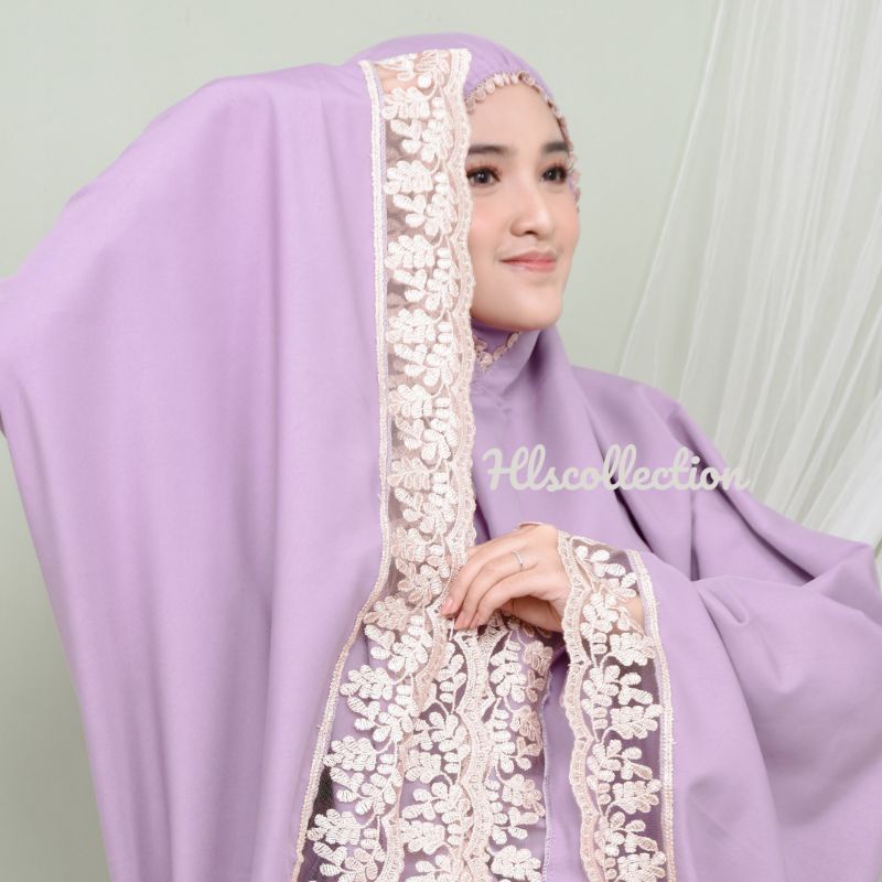 Mukena Dewasa Katun Polos Renda NAVISSAseries