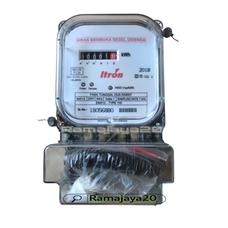 Kwh Meter Meteran Listrik Pambanding Itron 1 Phase 5.40a