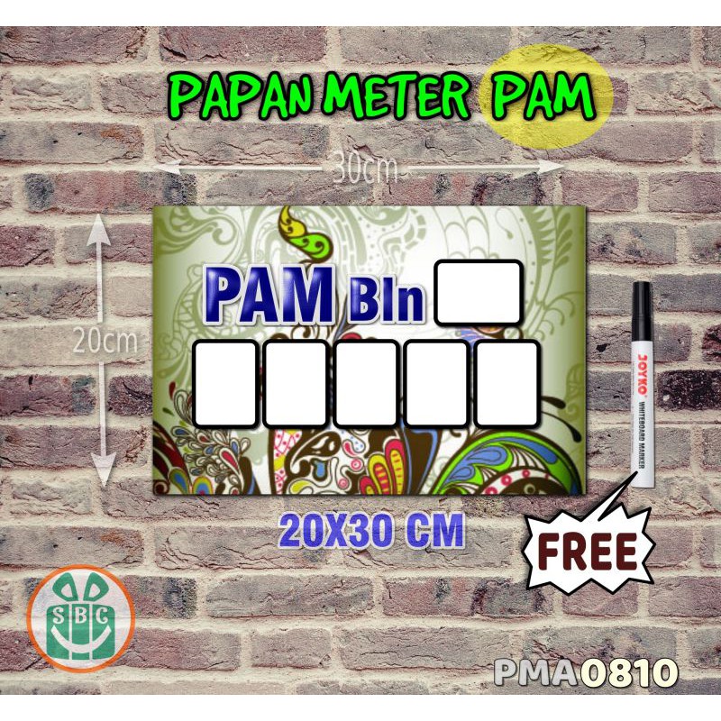 

Stokastik Papan Meter Listrik PLN PAM motif Unik - Flower 10