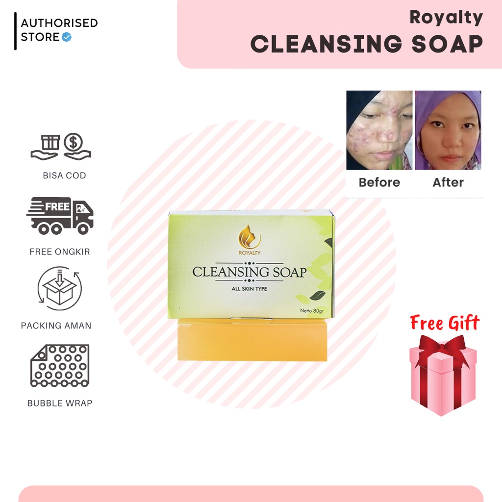 Sabun Pemutih Wajah Pria Royalty Cleansing Soap Pemutih Wajah Pria dan