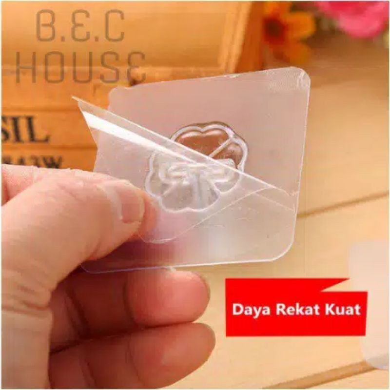 Gantungan Hook Magic Tempel Ajaib Serbaguna Aksesori Kamar Mandi Kait Dinding Bebas Paku - BY