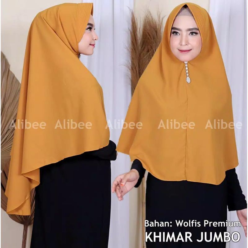 Medan Termurah Khimar Jilbab hijab Jumbo Wolfis