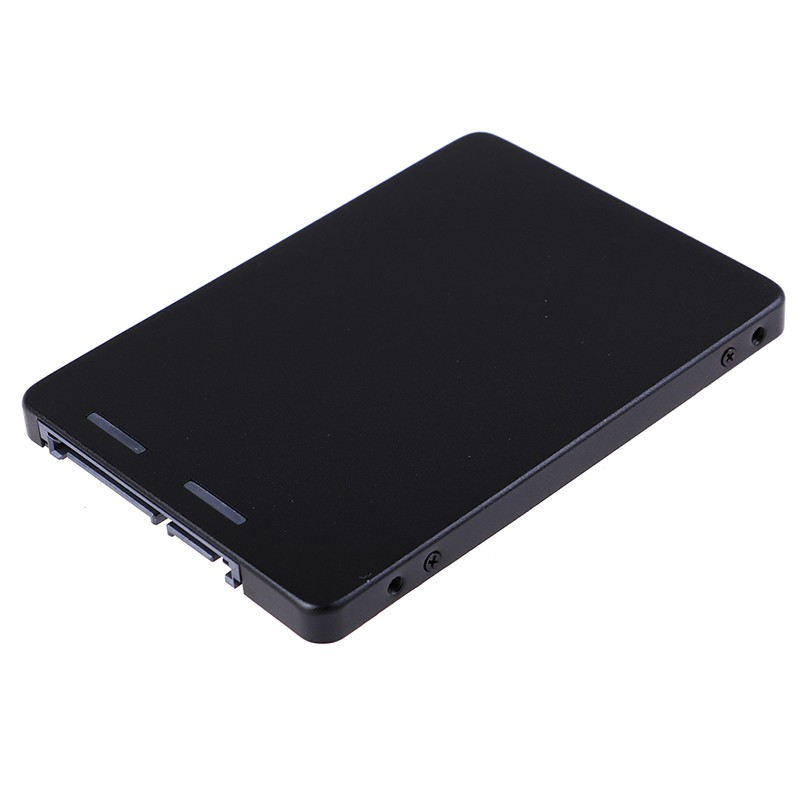 (Ele) Case Adapter Konverter Msata Ssd Ke Sata 2.5 &quot;Bahan Metal Warna Putih