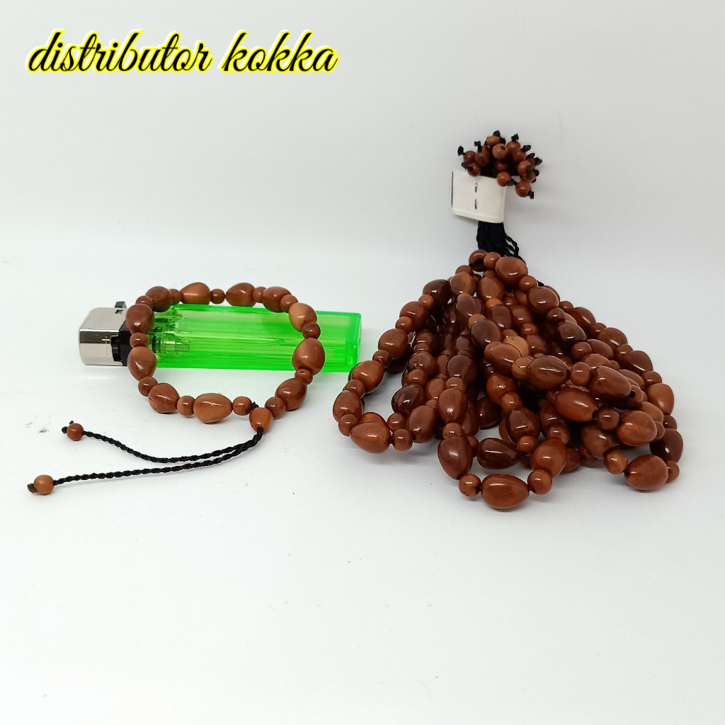 ( SUPER MURAH ) Harga grosir 10 pcs gelang Kokka kaukah tetes air halat bulat coklat