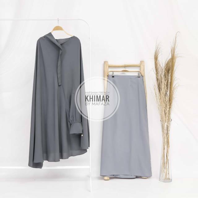 GAMIS SET + FRENCH KHIMAR PREMIUM WOLFIS / KHIMAR LENGAN ZIPPER / KHIMAR DAILY / FRENCH KHIMAR JUMBO