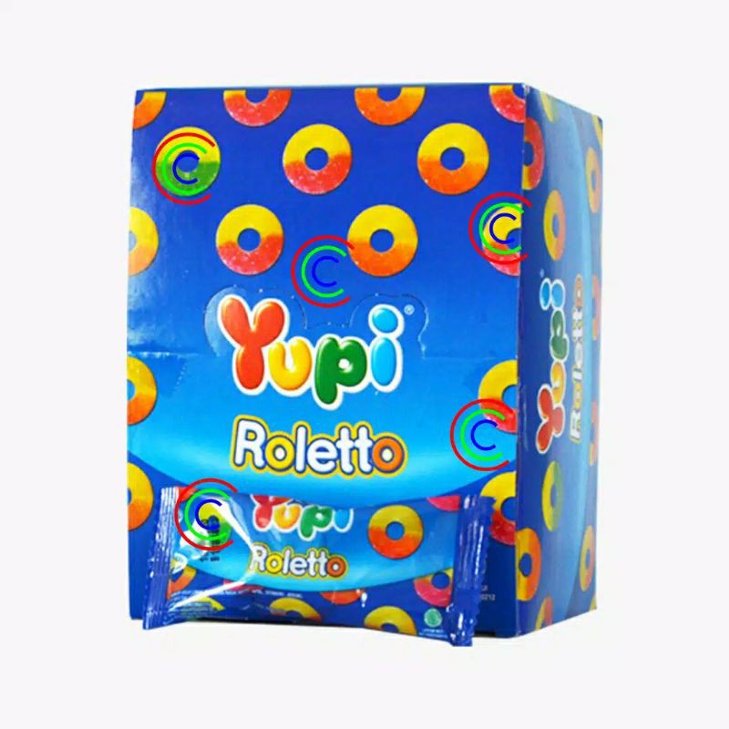 Yupi Roletto Mix box isi 12 pcs