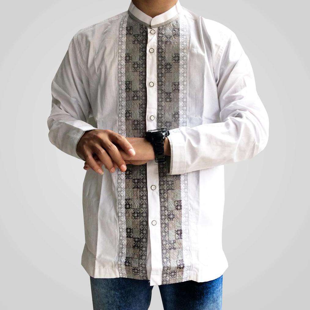 Baju Koko pria Baju Koko Gaul Lengan Panjang Terbaru Merk Syamil Original Murah