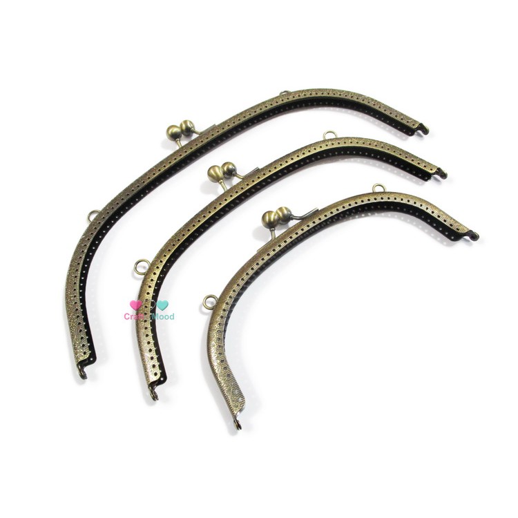 Behel Tas, 30CM, Emboss Arc Frame Bag, Bronze, Type 1808-30CM