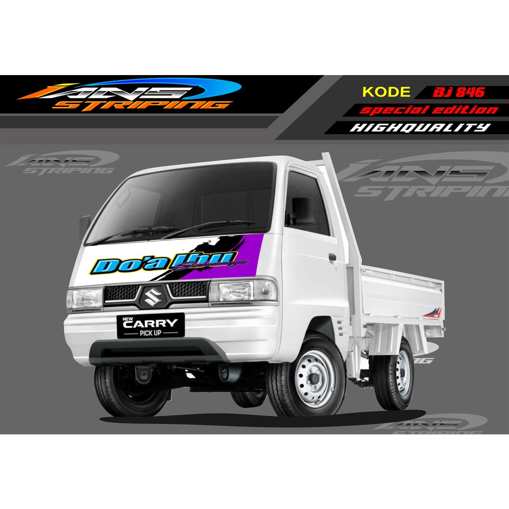 VARIASI STICKER KAP MOBIL CARRY/ STIKER KABIN DEPAN MOBIL CARRY PICK UP / STICKER TERBARU