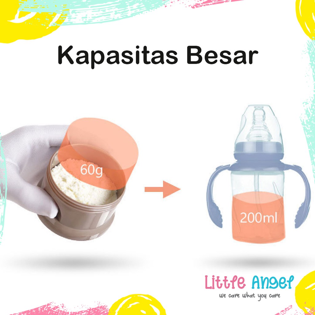 Kotak Tempat Susu Formula Bayi Wadah Dispenser Container Susu Bubuk Bayi Susun Traveling Milk Case