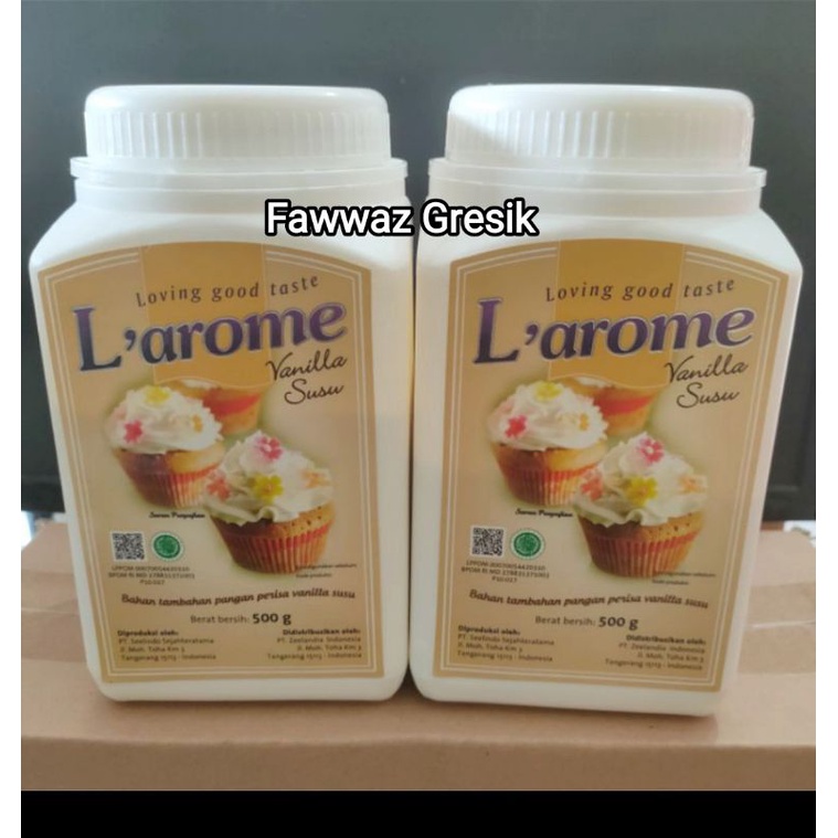 L'arome Vanilla Susu 500gr  – Larome susu Vanila Perisa Powder 500 gr