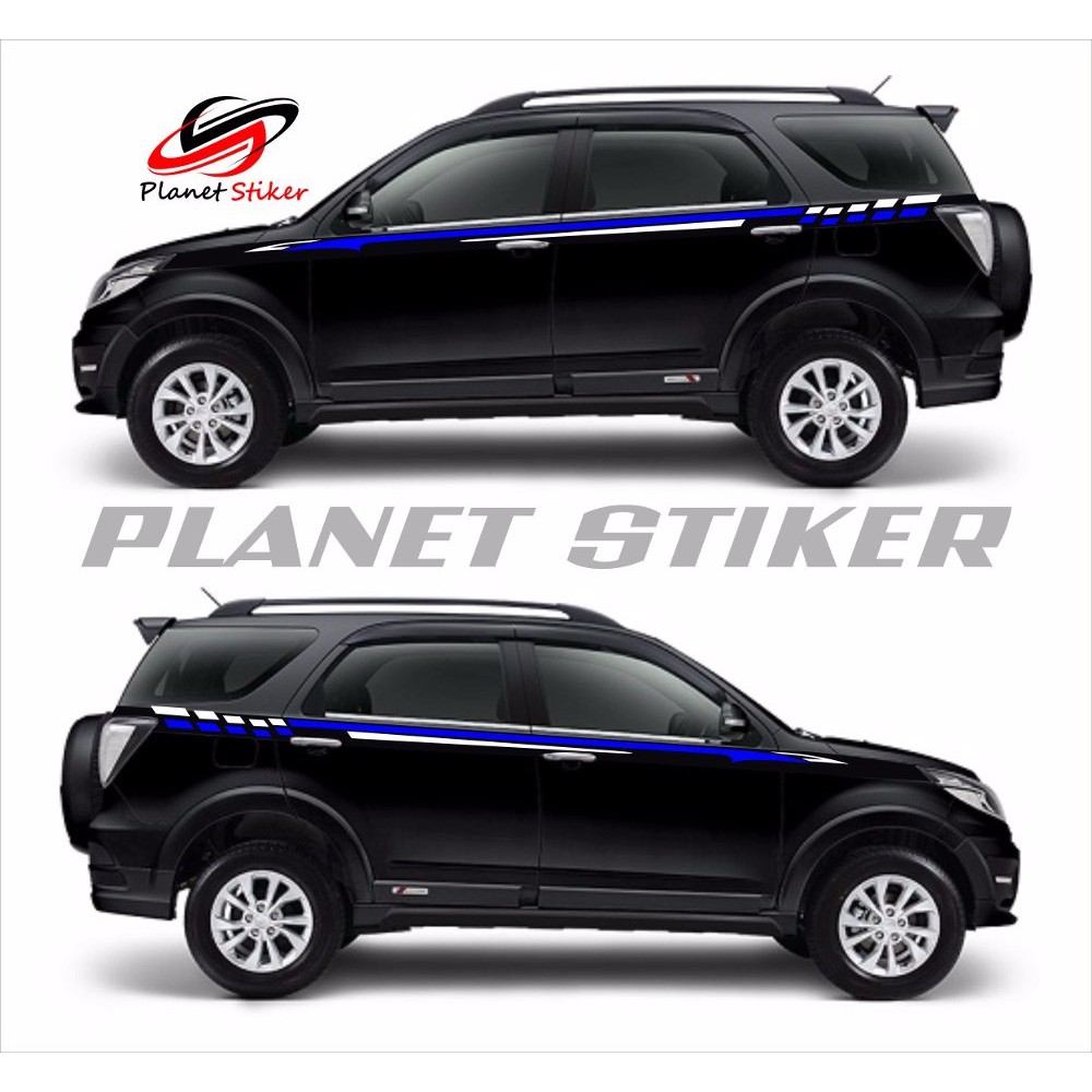 STIKER MOBIL TOYOTA RUSH DAIHATSU TERIOS CUTTING STIKER MINIMALIS SIMPLE ELEGANT PLUS BONUS