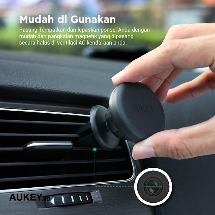 Aukey Car Holder Phone Magnetic Air Vent - 500200 - HD-C23