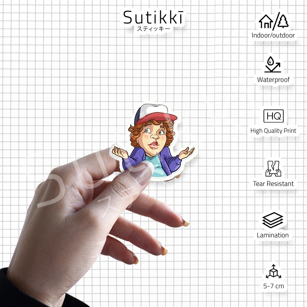 Sutikki | Sticker Pack Stranger Things Netflix Die Cut Vinyl  Stiker Gambar TV Seri Laptop