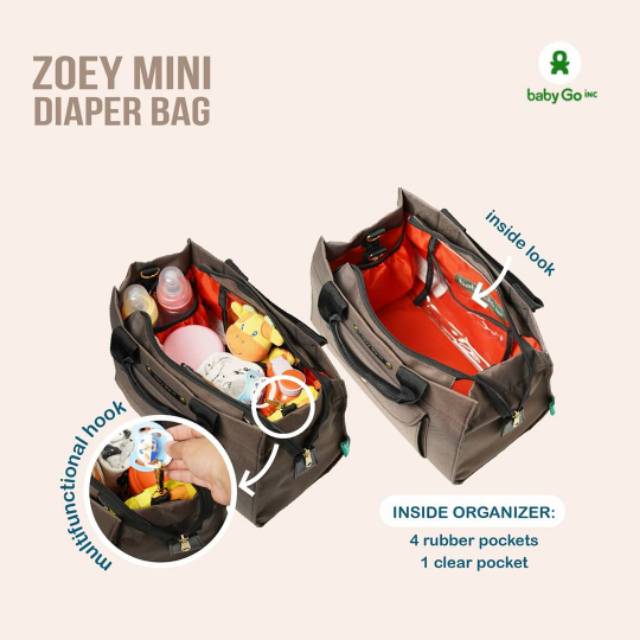 BabyGo Inc - Baby Go Inc Zoey Mini Diaper Bag Babygo Babygoinc tas bayi / anak