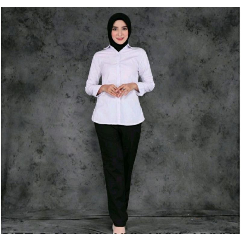 Kemeja Putih Wanita Kemeja Kerja Putih Formal Wanita Baju Kantor Wanita
