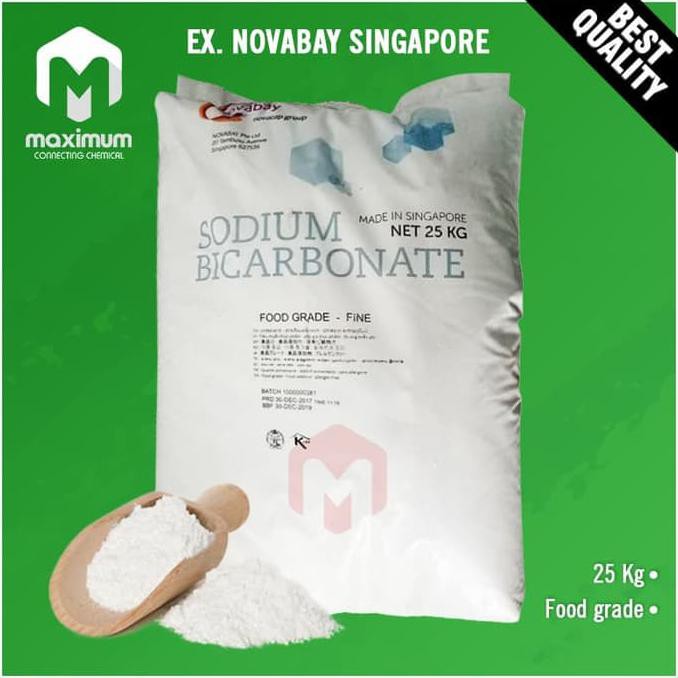 

Baking Soda / Soda Kue / Sodium Bicarbonate Novabay Food Grade 25 Kg