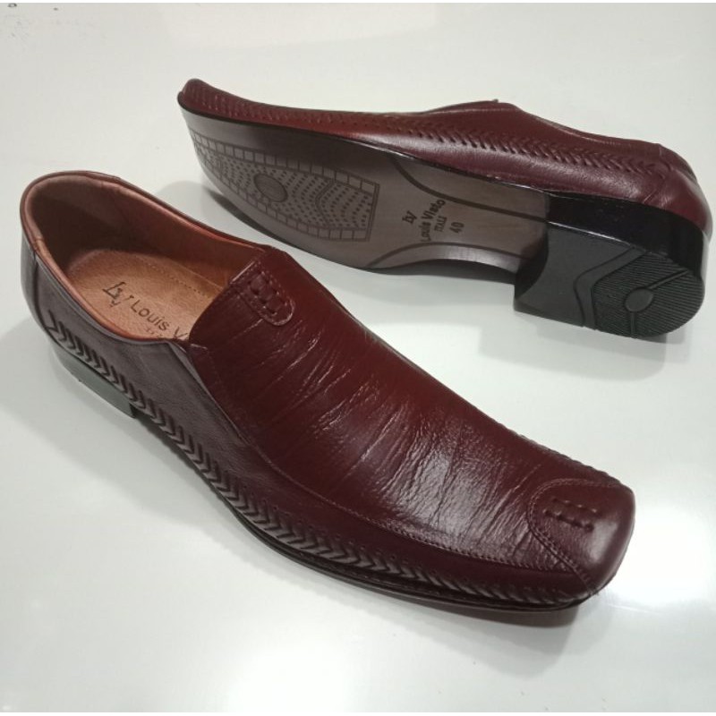 Sepatu Pantofel Pria Kulit Asli/Louis Visto 206/Pantofel Kerja Pria/Pantofel Formal