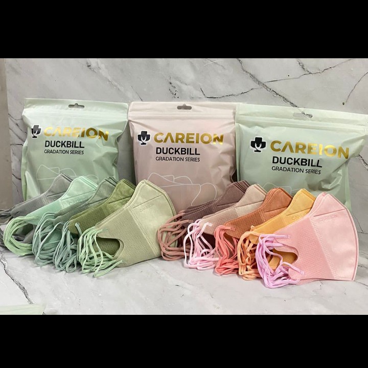 Careion Masker Duckbill 3Ply Mix Pastel Gradasi isi 50pcs