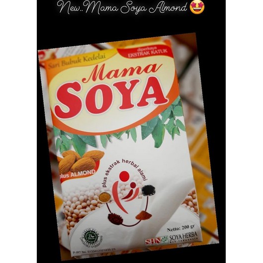 MAMA SOYA SUSU PELANCAR ASI MAMASOYA ASI BOOSTER ALMOND ALMON