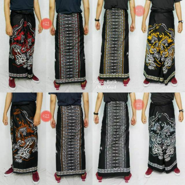 Sarung Batik Pekalongan / Sarung Santri NU Muslim Pekalongan - Motif Naga