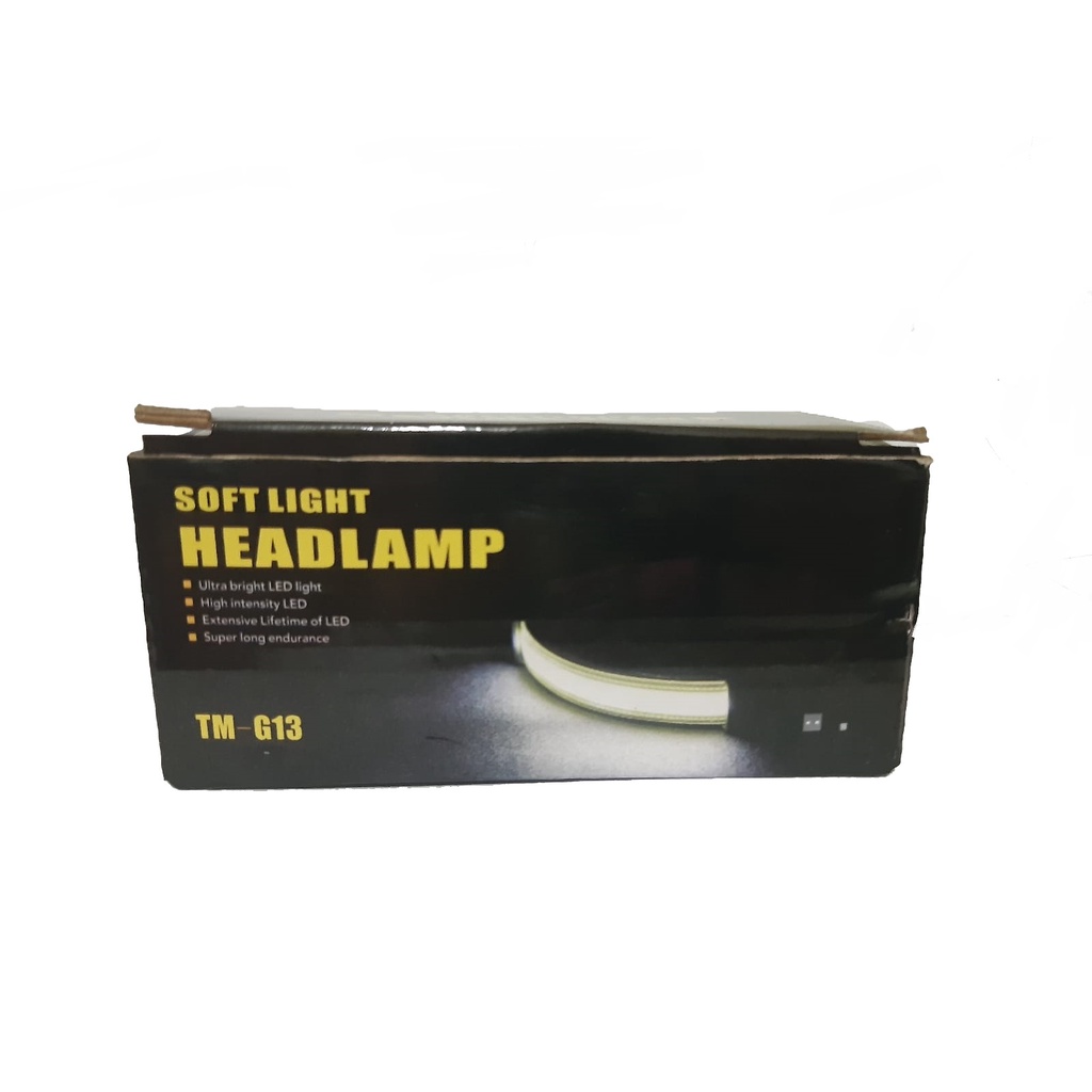 Pocketman Senter Kepala LED Depan belakang cahaya Putih dan Merah (lampu belakang) Headlamp Waterproof COB 800Lumens TM-G13 3MODE Anti Air Murah Berkualitas Fleksibel