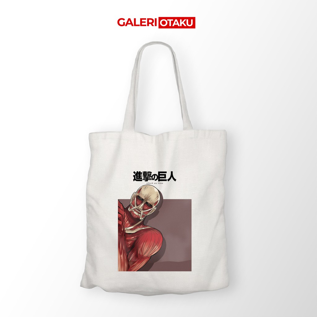 TOTE BAG KANVAS ANIME ATTACK ON TITAN / SHINGEKI NO KYOJIN / TOTE BAG TITAN / TOTE BAG ANIME