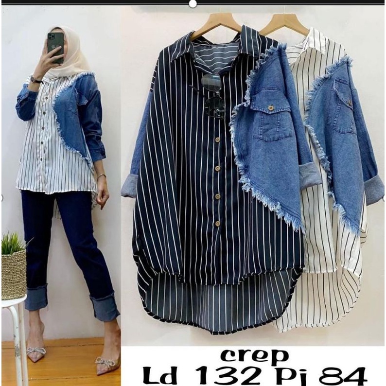 Tunik kombinasi Salur