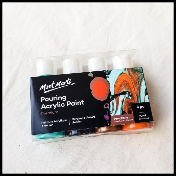 

Mont Marte Pouring Acrylic Paint Set 4 Pcs 60Ml