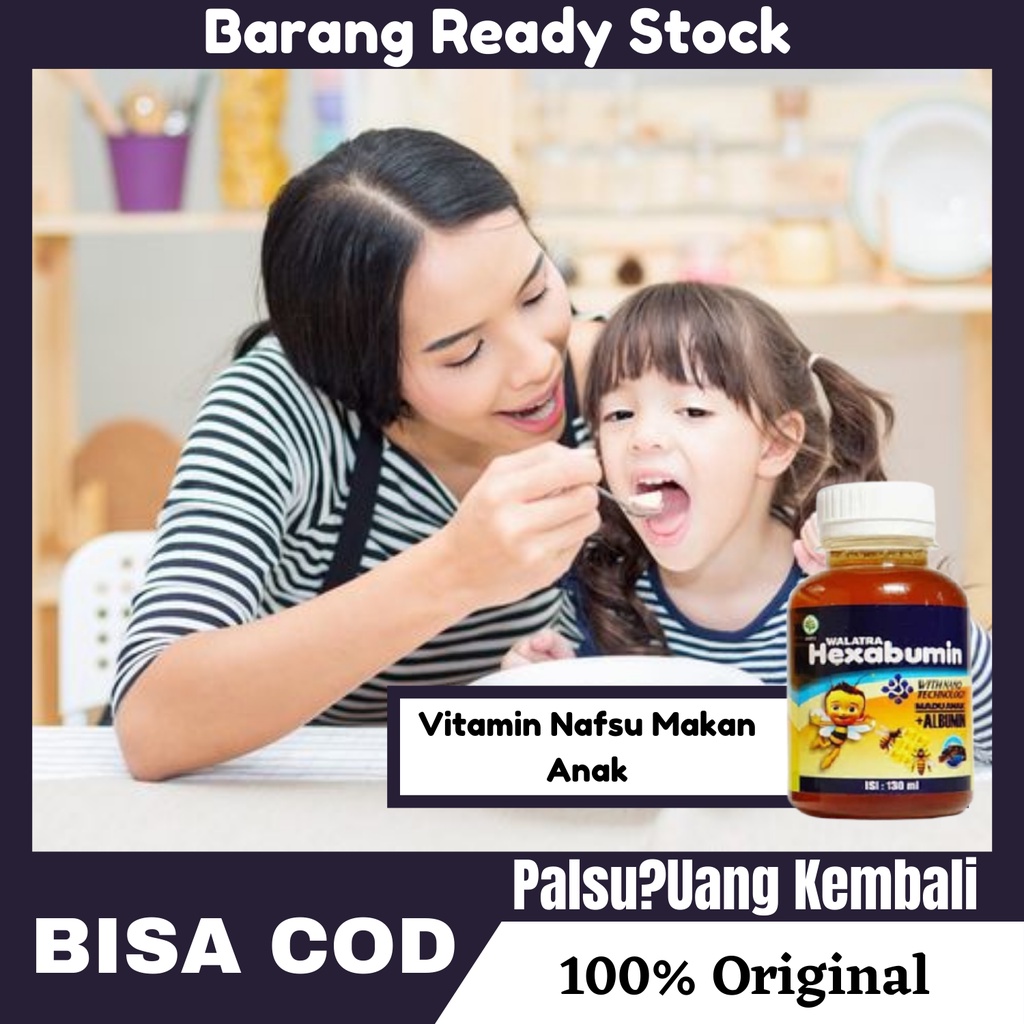 Vitamin Nafsu Makan Anak 2 3 4 5 6 Tahun , Obat Herbal Penggemuk Badan  , Penambah Berat Badan Balit