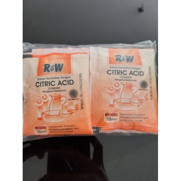 

R&W Rajawali Citric acid 10g / Citroen