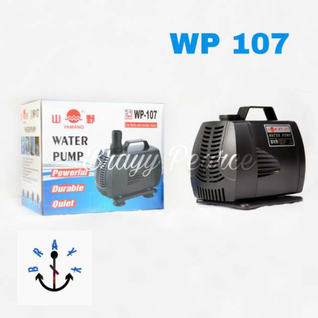 Pompa Kolam Ikan Koi 5000 Liter/H - Mesin Air Terjun Celup Low Watt Submersible Aquarium Water Pump Yamano WP 107