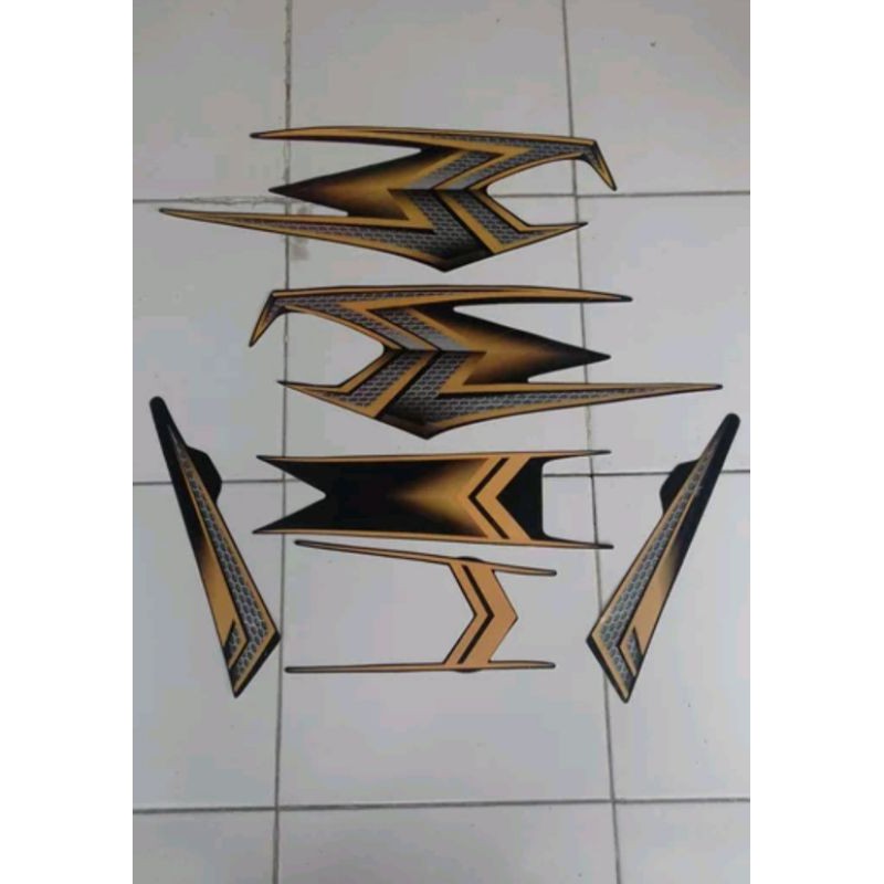striping RX king 2004 hitam gold SE