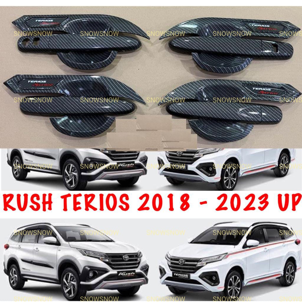 Paket Outer Handle Cover All New Rush Terios 2018 2020 2022 2023 Activo Carbon