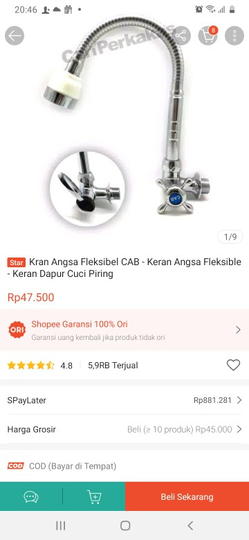 Keran Cabang / Kran Double / Kran Cabang / Kran Shower / Kran Mandi / Kran Wc