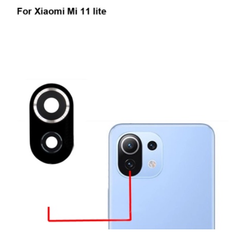 Camera Lens Lensa kamera kaca kamera belakang Xiaomi Mi 11 lite